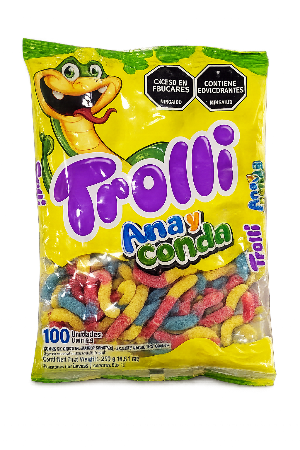 Gusanitos TROLLI ANDA Y CONDA bolsa x 100 und