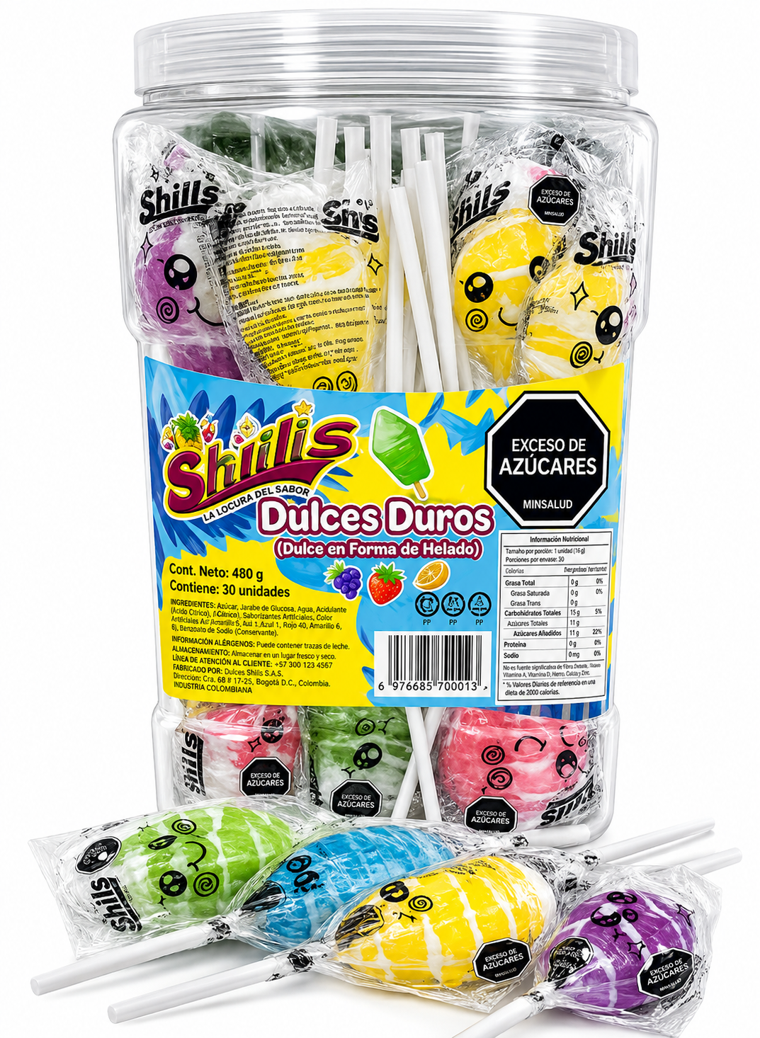 DULCES DE HELADO X 30 UND